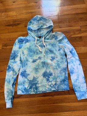 Generation Love Blue Tie-Dye Hoodie